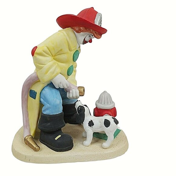 Vintage Clown Capers Freddie The Fireman River Shore House of Global Art 1985 - Picture 3 of 7
